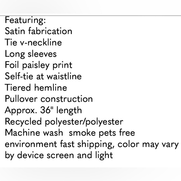 Michael Kors Foil Paisley Print V-Neck Tie Tiered Dress | X-Small | XS | Cream - Picture 15 of 16